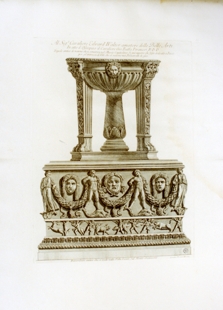 tripode (stampa) di Piranesi Giovanni Battista (sec. XVIII)