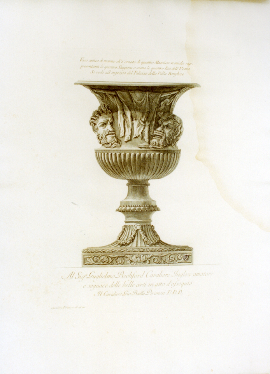 vaso (stampa) di Piranesi Giovanni Battista (sec. XVIII)