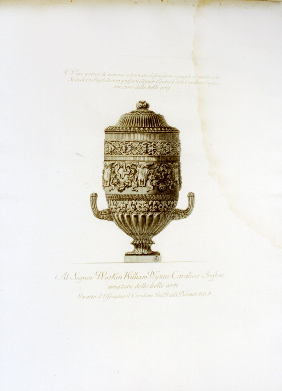 vaso (stampa) di Piranesi Giovanni Battista (sec. XVIII)