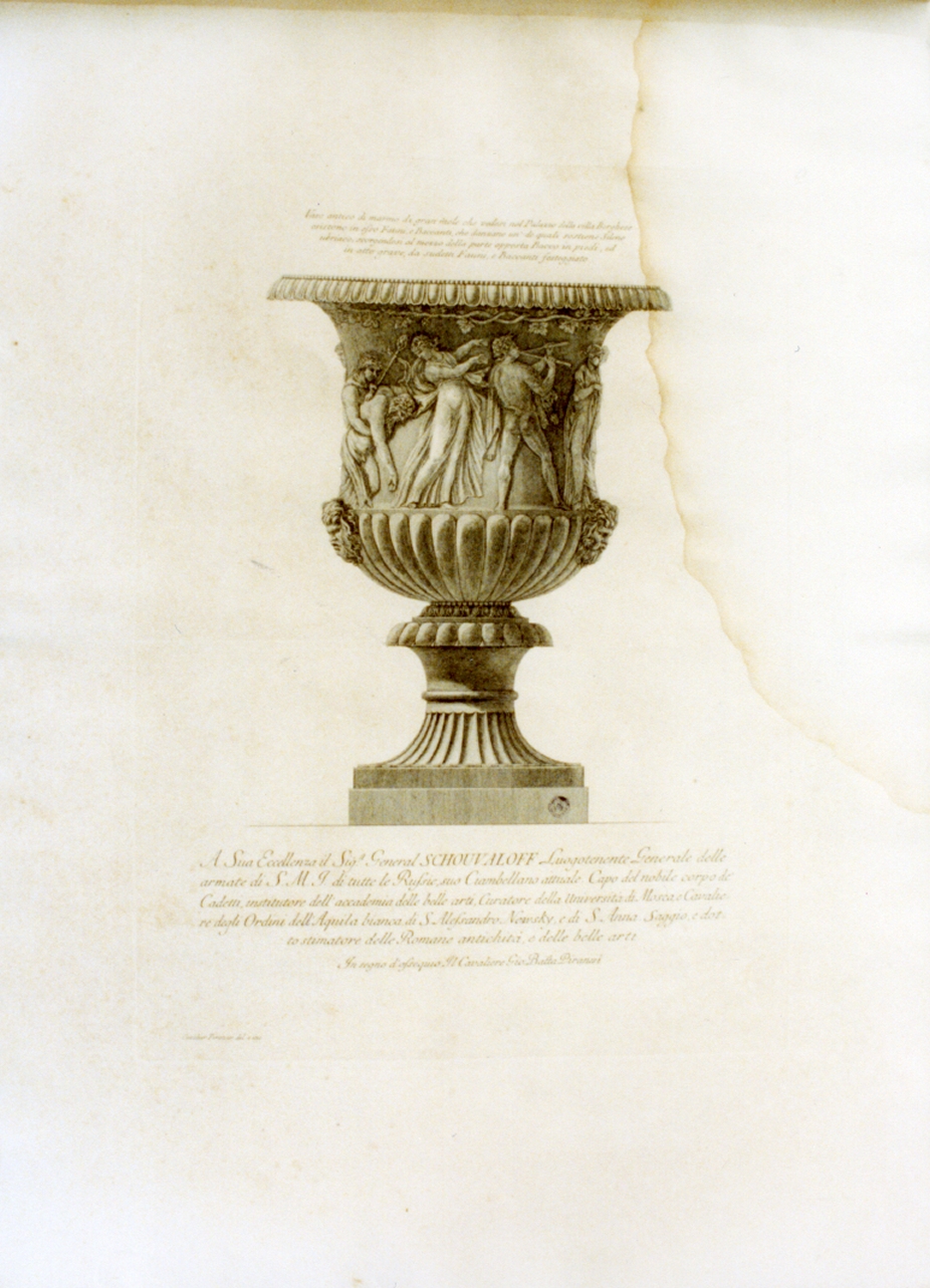 vaso (stampa) di Piranesi Giovanni Battista (sec. XVIII)