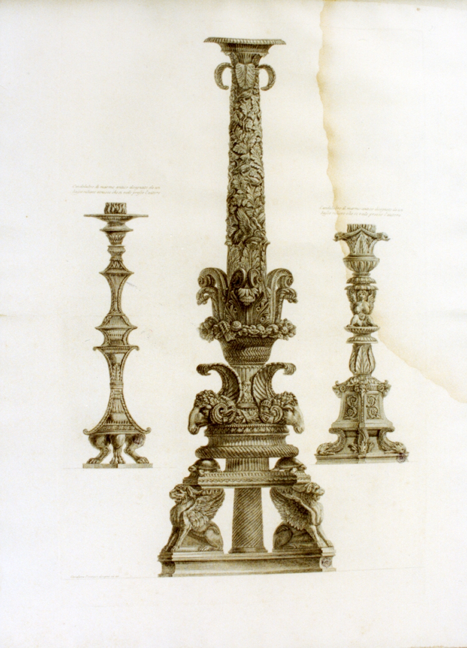 candelabro (stampa) di Piranesi Giovanni Battista (sec. XVIII)