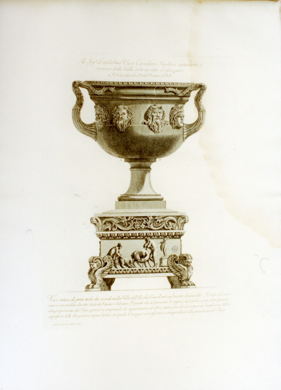 vaso (stampa) di Piranesi Giovanni Battista (sec. XVIII)