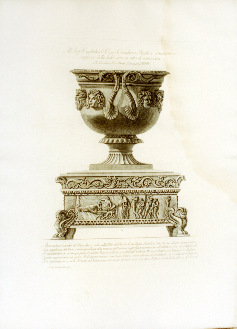 vaso (stampa) di Piranesi Giovanni Battista (sec. XVIII)