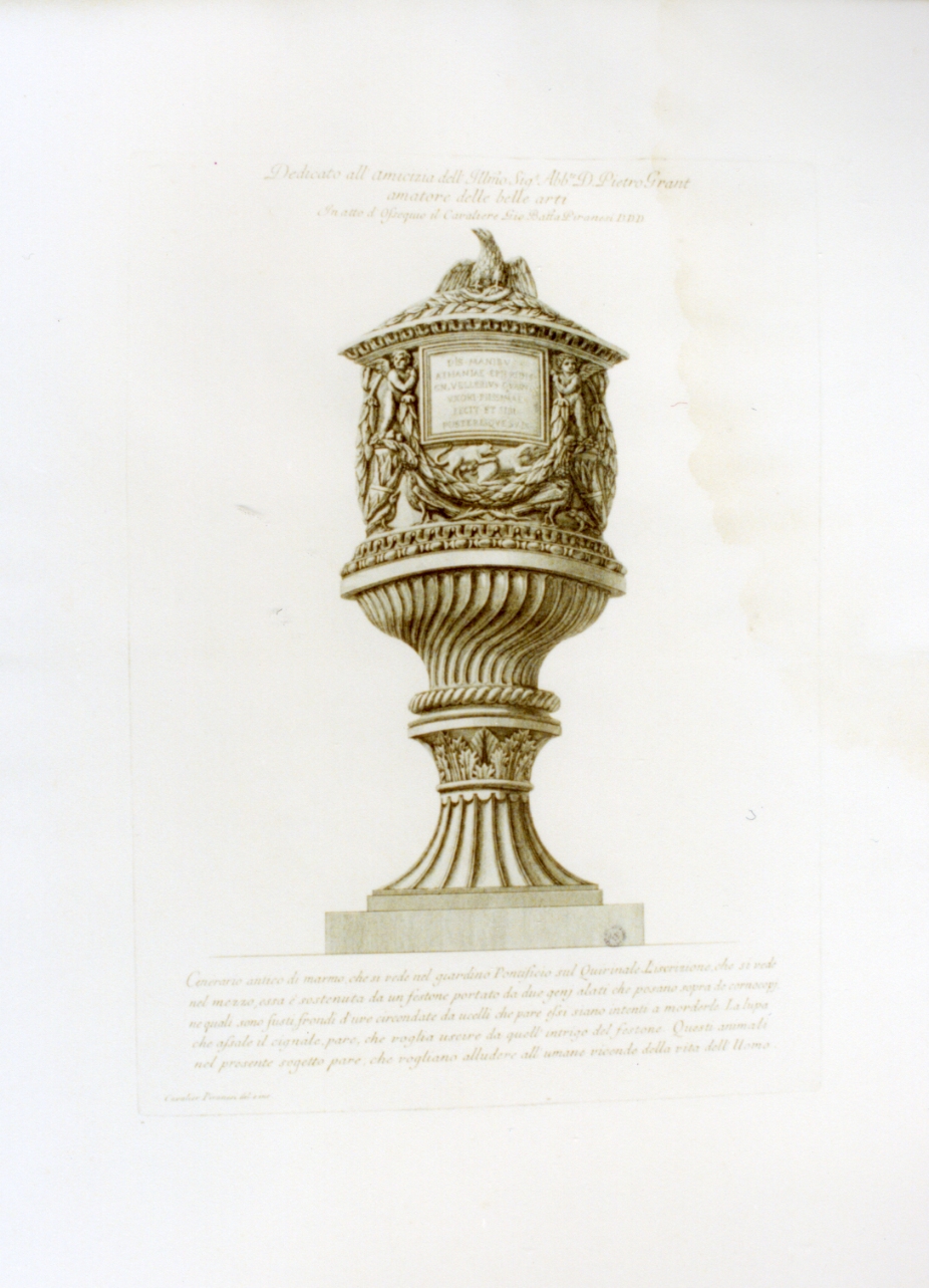 vaso (stampa) di Piranesi Giovanni Battista (sec. XVIII)