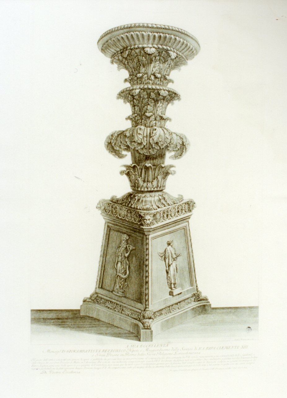 candelabro antico (stampa) di Piranesi Giovanni Battista (sec. XVIII)