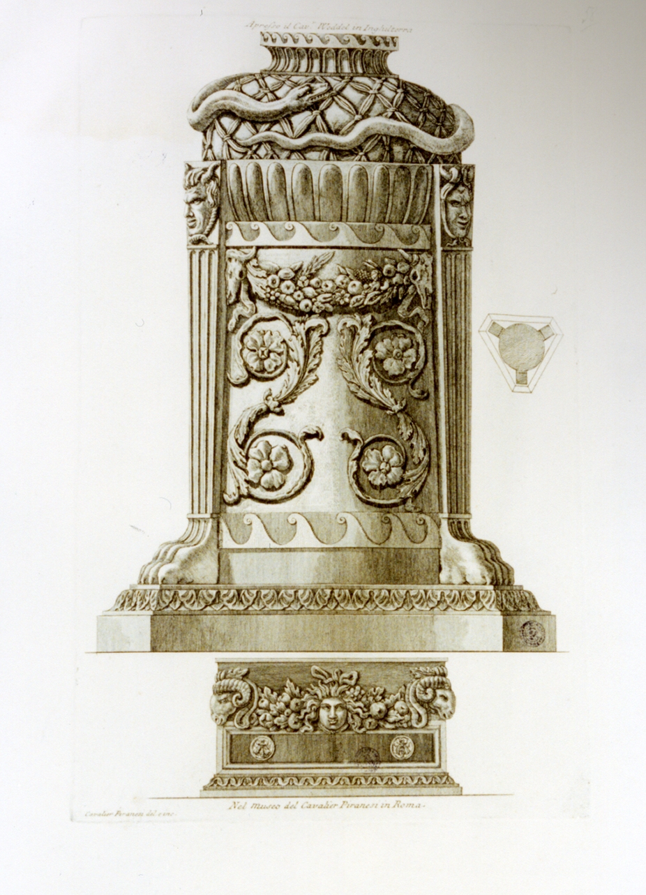 reperto archeologico (stampa) di Piranesi Giovanni Battista (sec. XVIII)