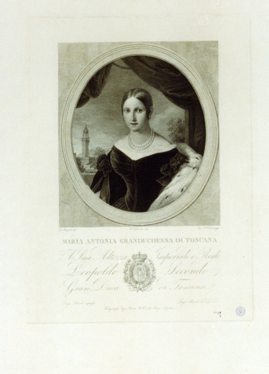 ritratto di donna (stampa) di Toschi Paolo (sec. XIX)