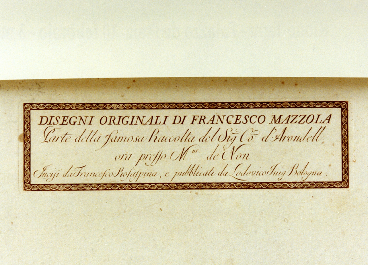 frontespizio (stampa a colori) di Rosaspina Francesco (ultimo quarto sec. XVIII)