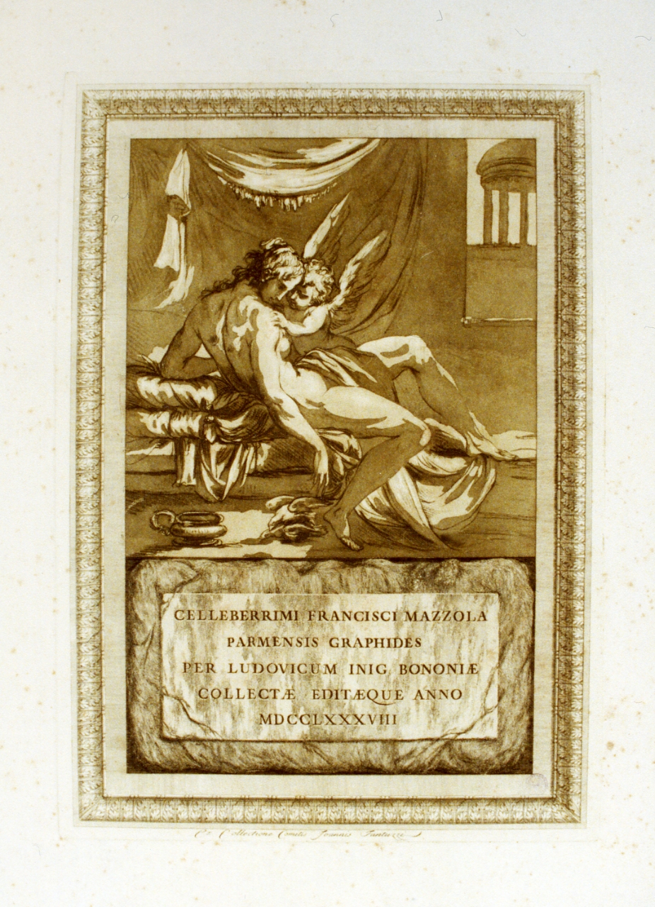 Venere e Cupido (stampa a colori) - ambito italiano (sec. XVIII)