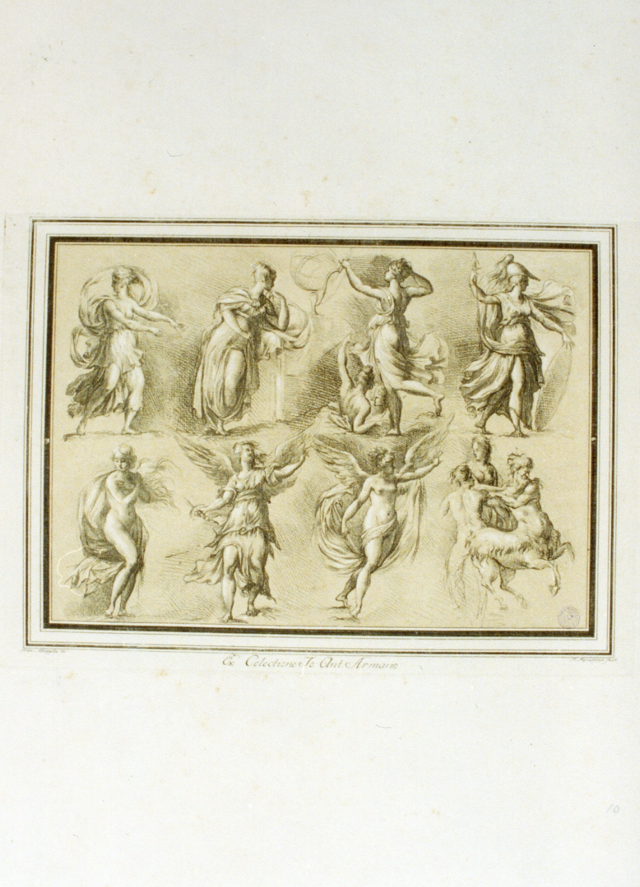 figure mitologiche (stampa a colori) di Rosaspina Francesco (ultimo quarto sec. XVIII)