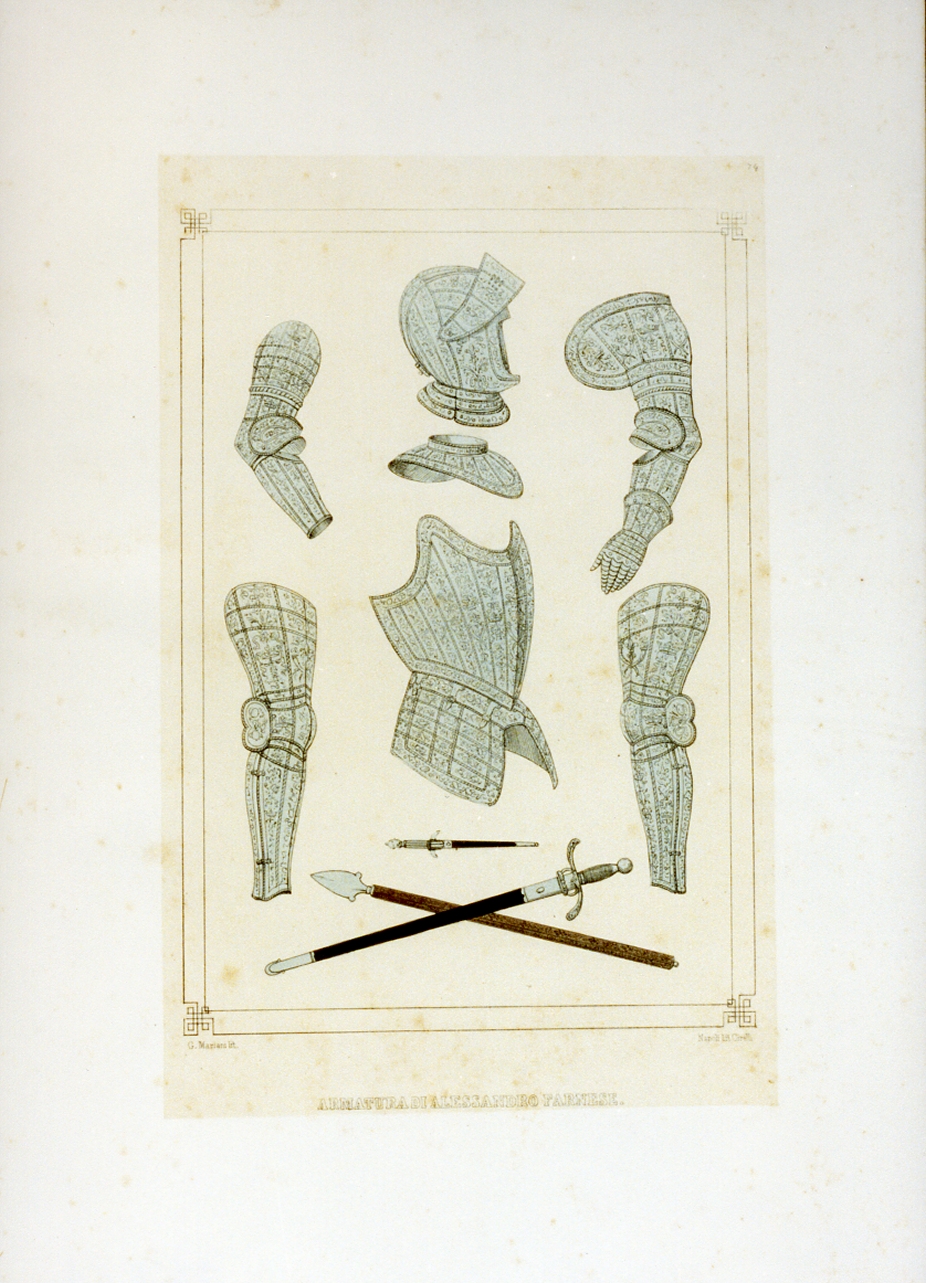 armatura (stampa a colori) di Mariani Gregorio (sec. XIX)