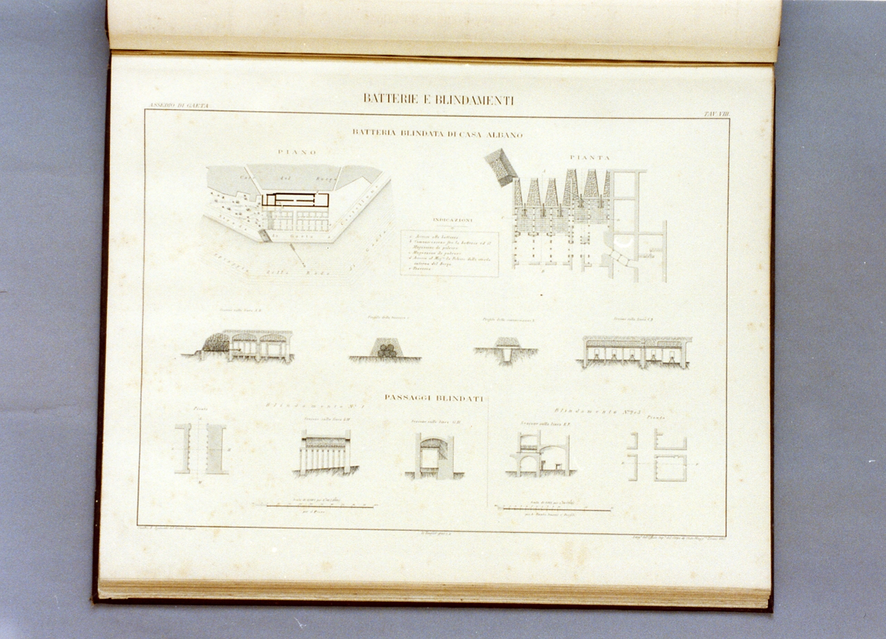 piante dell'assedio di Gaeta (stampa) - ambito francese (sec. XIX)