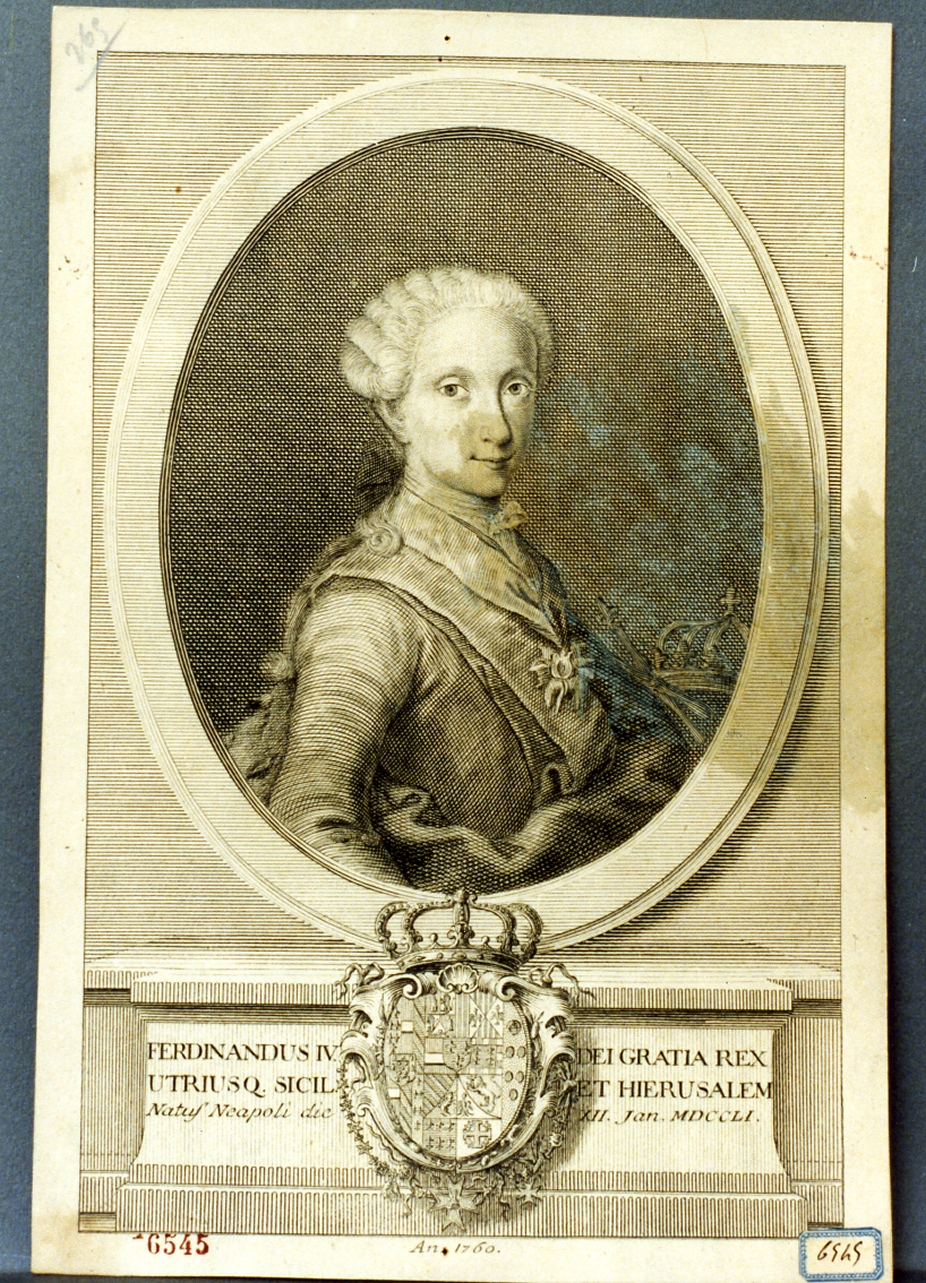 ritratto d'uomo (stampa) - ambito napoletano (sec. XVIII)