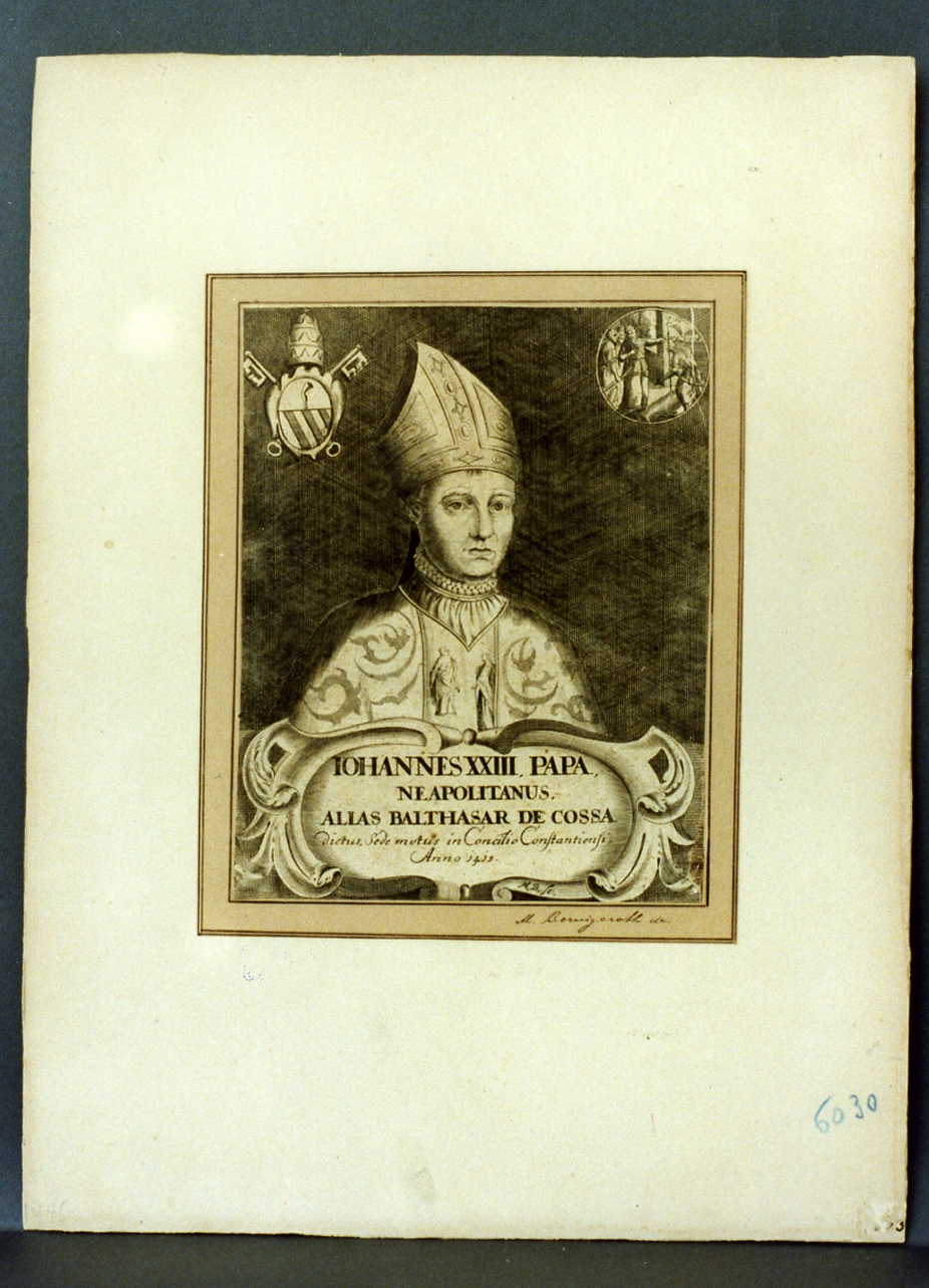 ritratto d'uomo (stampa) di Bernigeroth Martin (prima metà sec. XVIII)