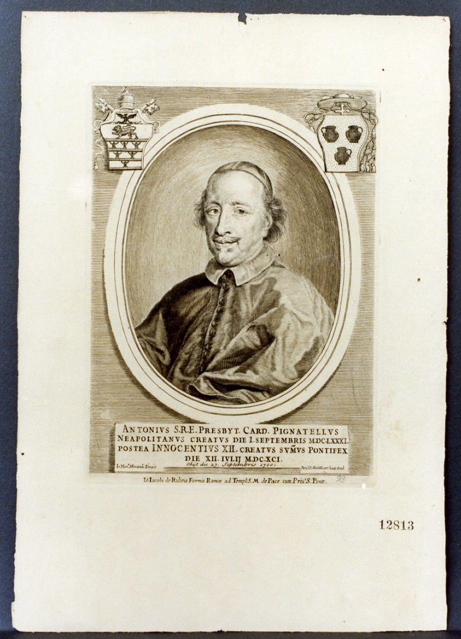 ritratto d'uomo (stampa) di Morandi Giovanni Maria (primo quarto sec. XVIII)