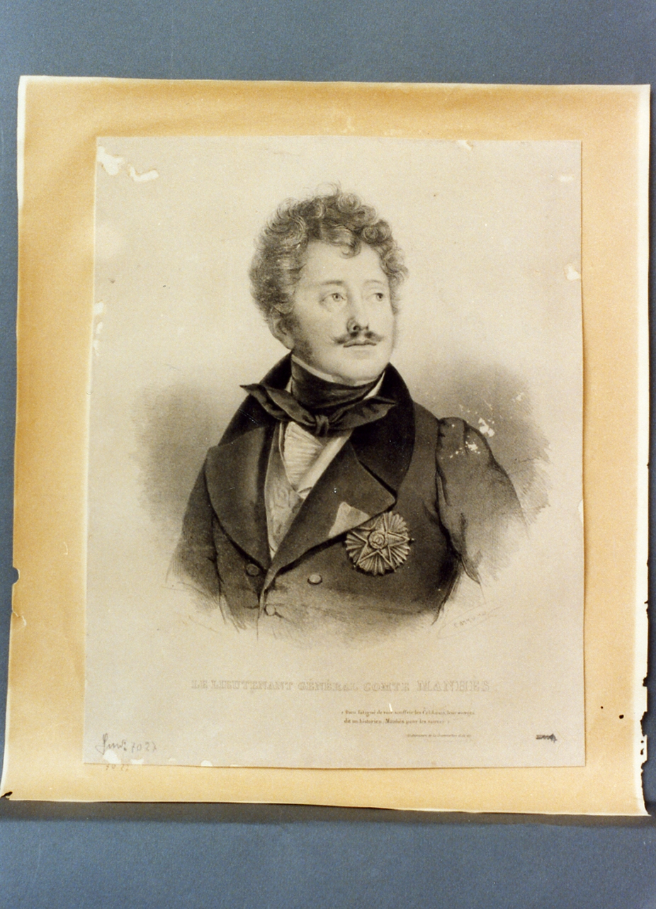 ritratto d'uomo (stampa) di Carrière Eugène (secondo quarto sec. XIX)