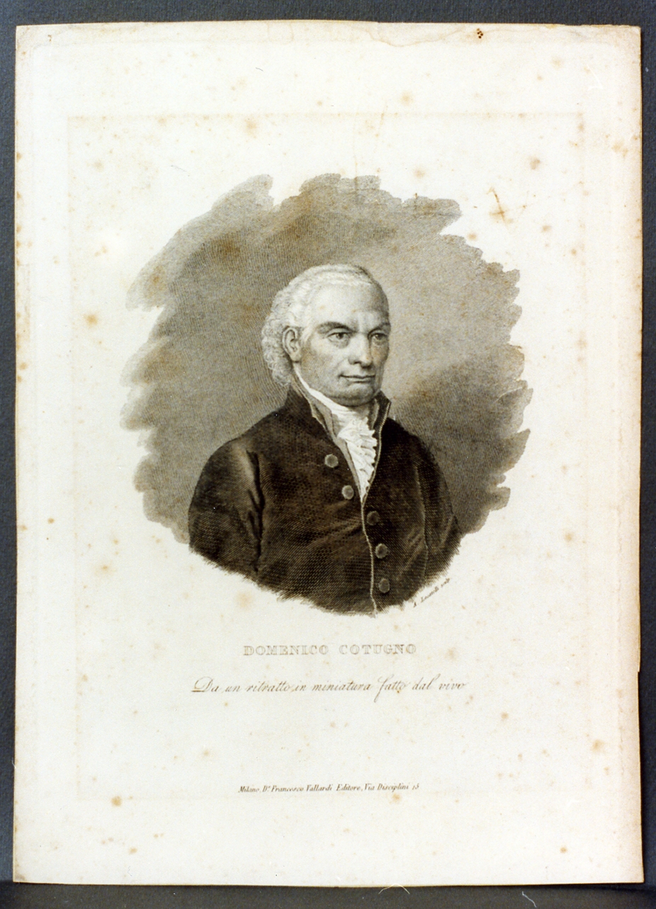 ritratto d'uomo (stampa) di Locatelli Antonio (sec. XIX)
