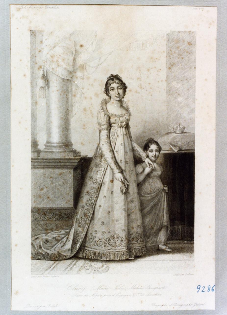 ritratto di donna (stampa) di Belloli Romualdo (terzo quarto sec. XIX)