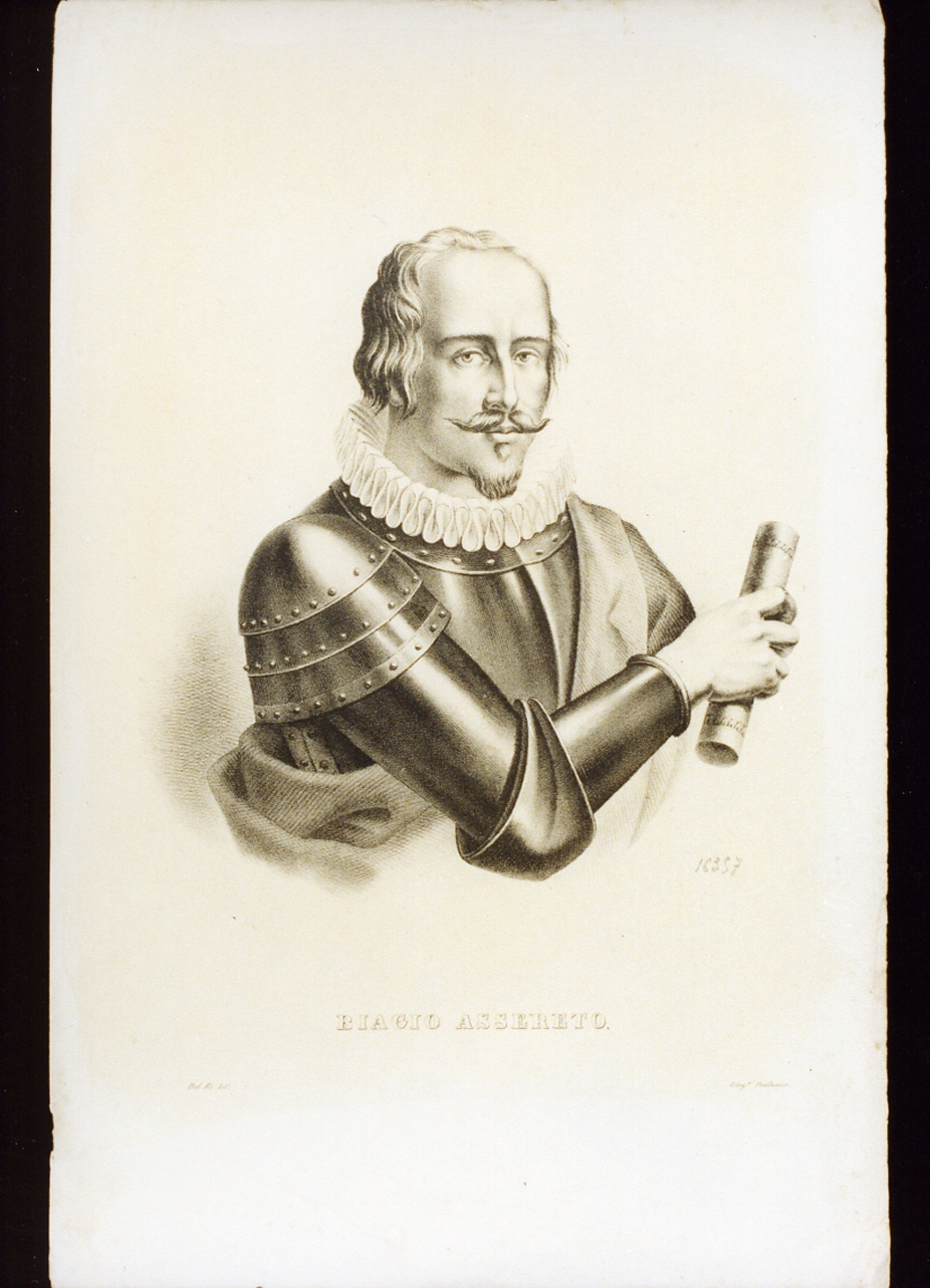 ritratto d'uomo (stampa a colori) di Del Re Giovanni (sec. XIX)