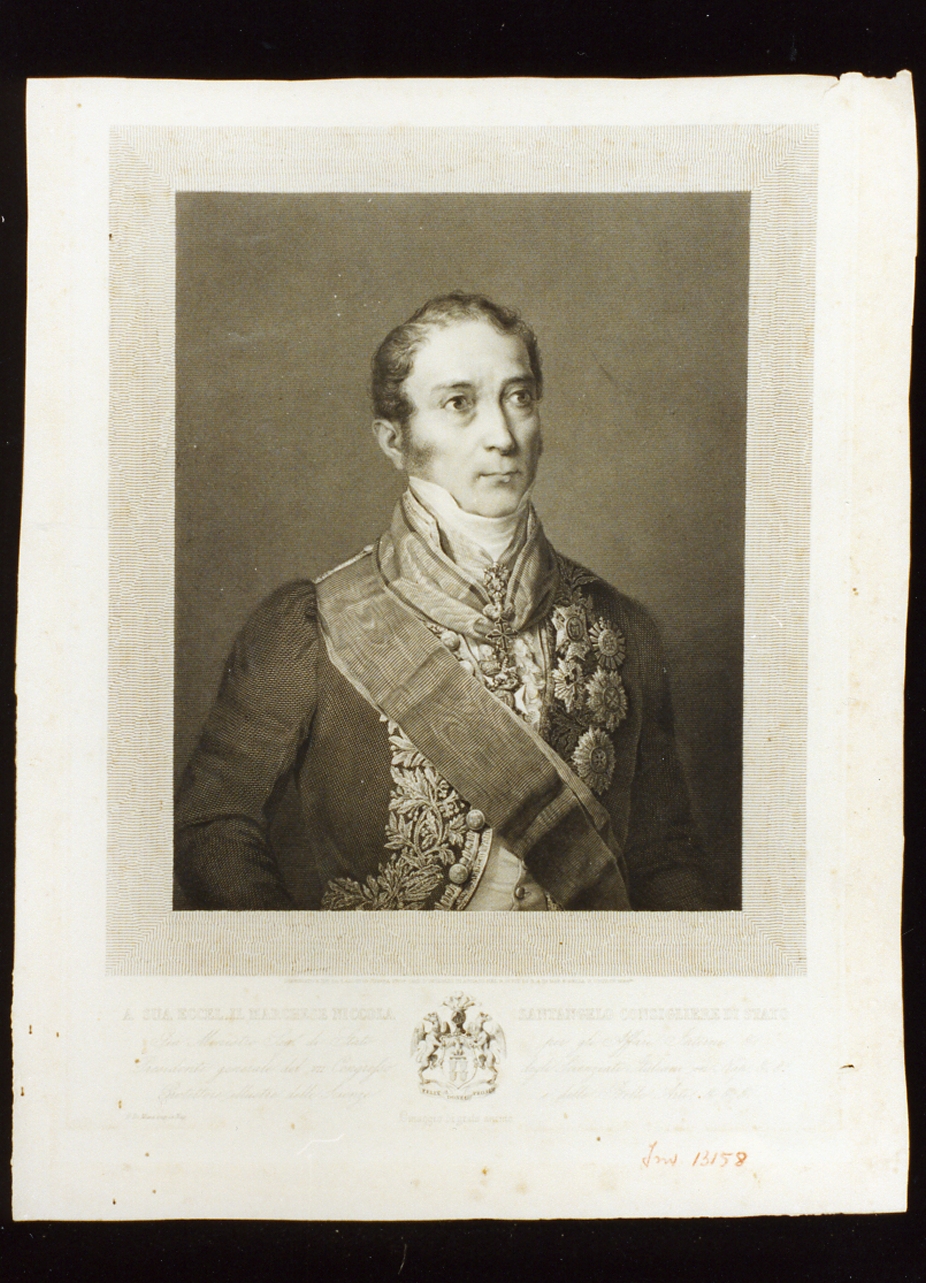 ritratto d'uomo (stampa) - ambito spagnolo (sec. XIX)