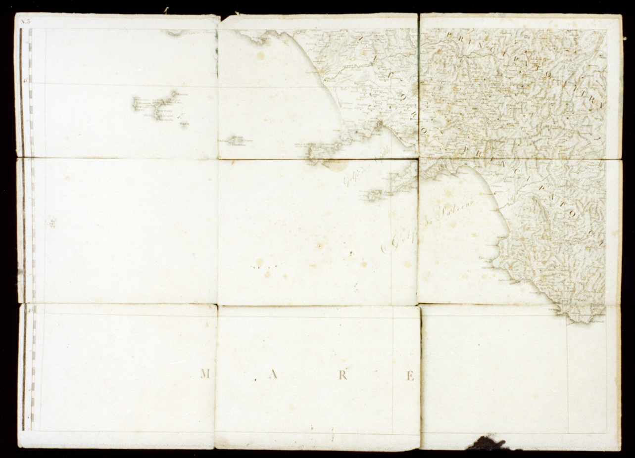carta geografica di terra di lavoro e della provincia di Napoli (stampa) di Rizzi Zannoni Giovanni, Azzeboni Giuseppe (sec. XIX)