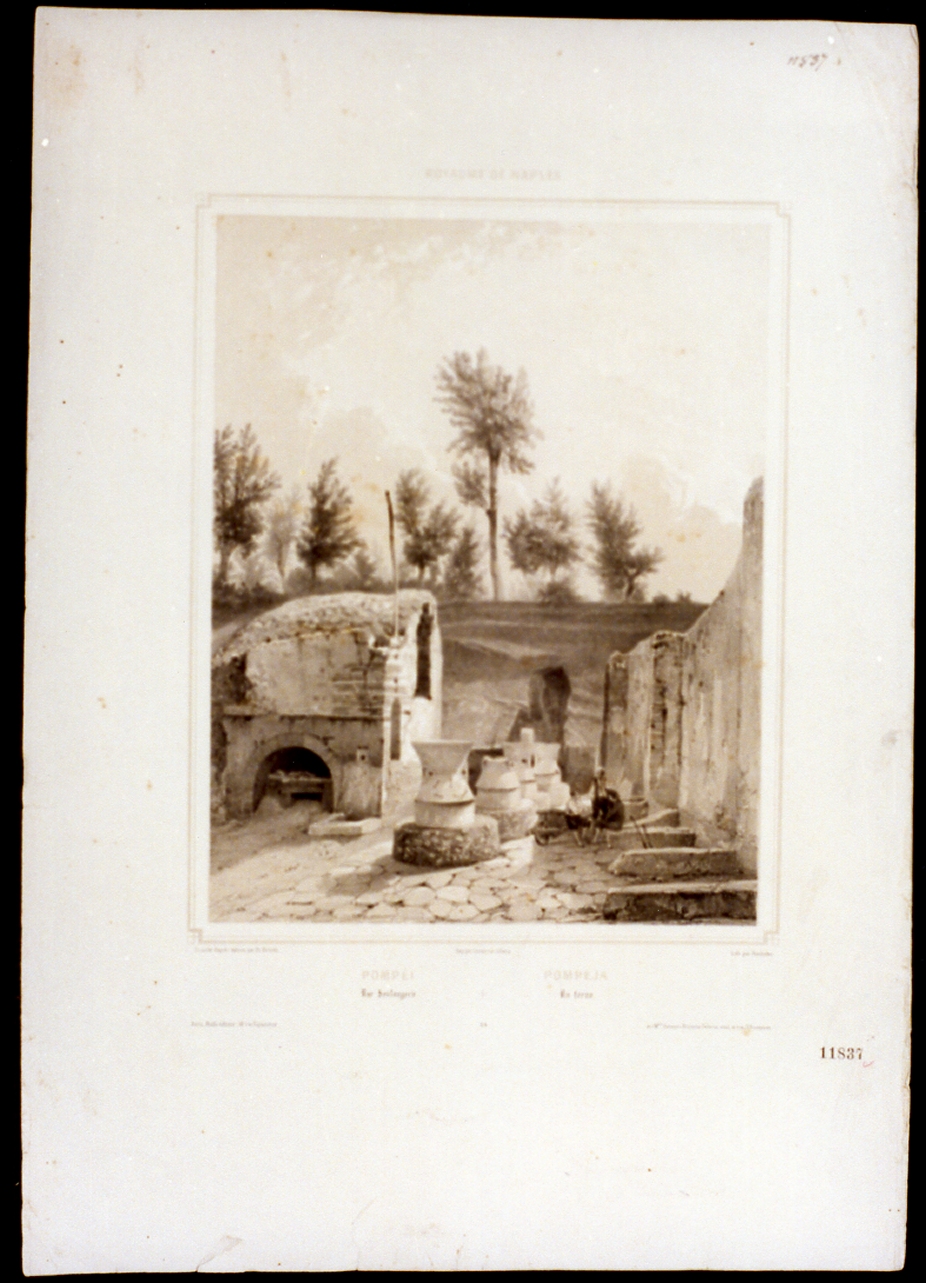 interno di un forno (stampa a colori) di Benoist Philippe, Bachelier Charles Claude (sec. XIX)