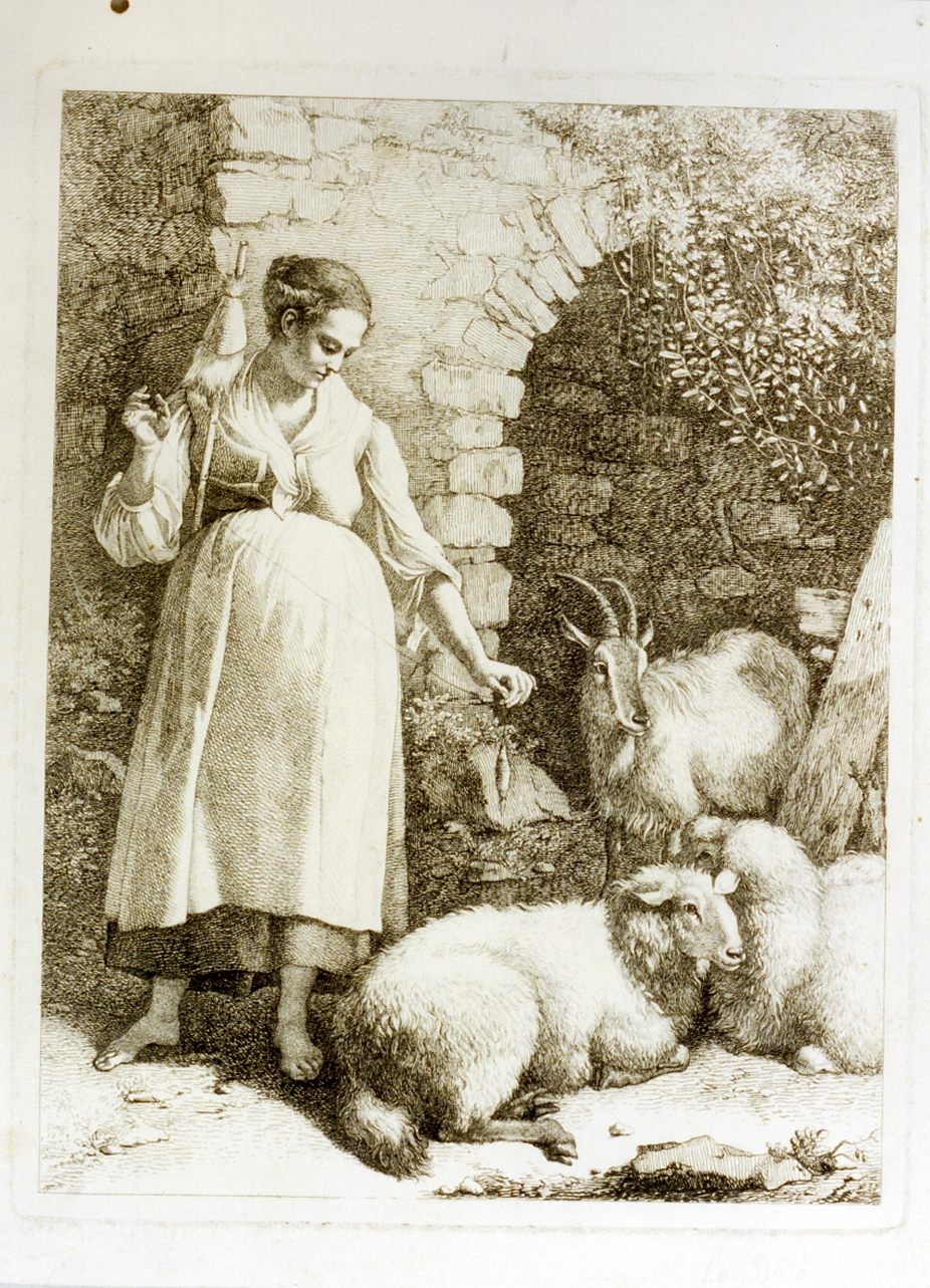 scena pastorale (stampa) di Londonio Francesco (sec. XVIII)