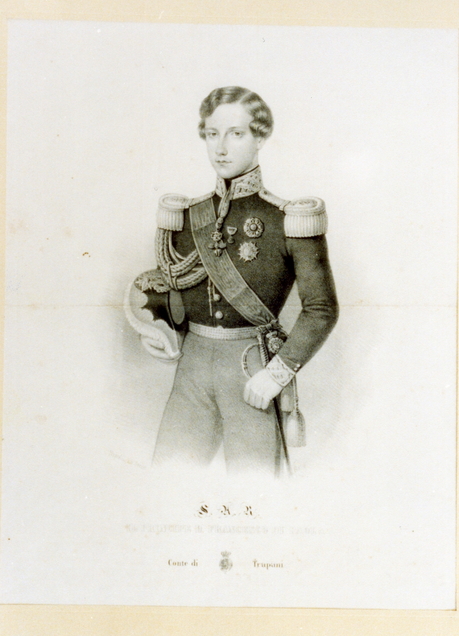 ritratto d'uomo (stampa) di Ruo Gennaro (prima metà sec. XIX)