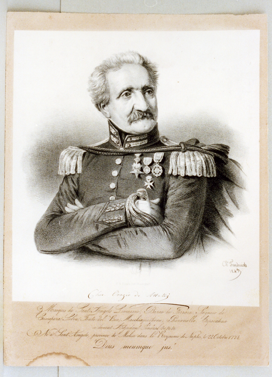 ritratto d'uomo (stampa) di Fenderich Charles (sec. XIX)