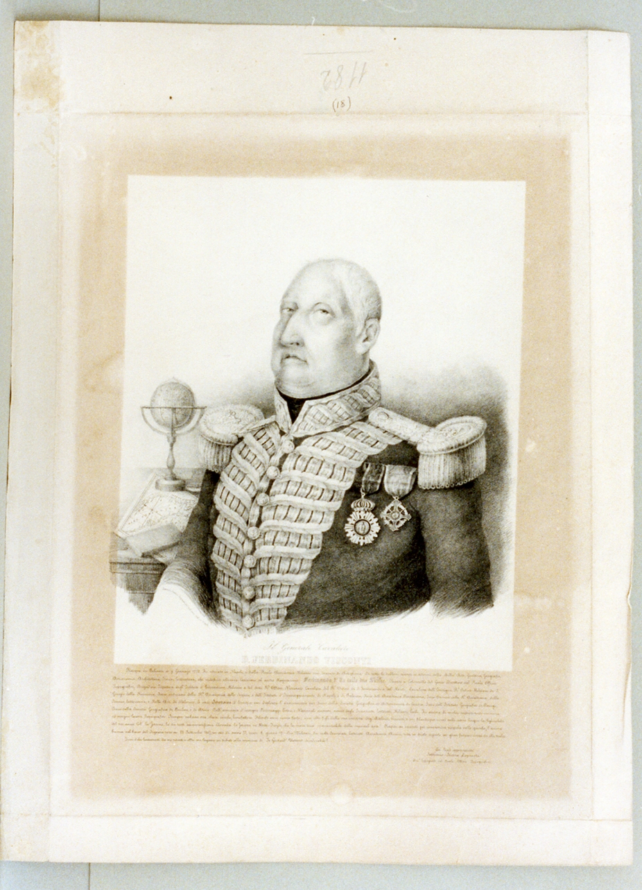 ritratto d'uomo (stampa) di Lopresti Settimo Severo (sec. XIX)