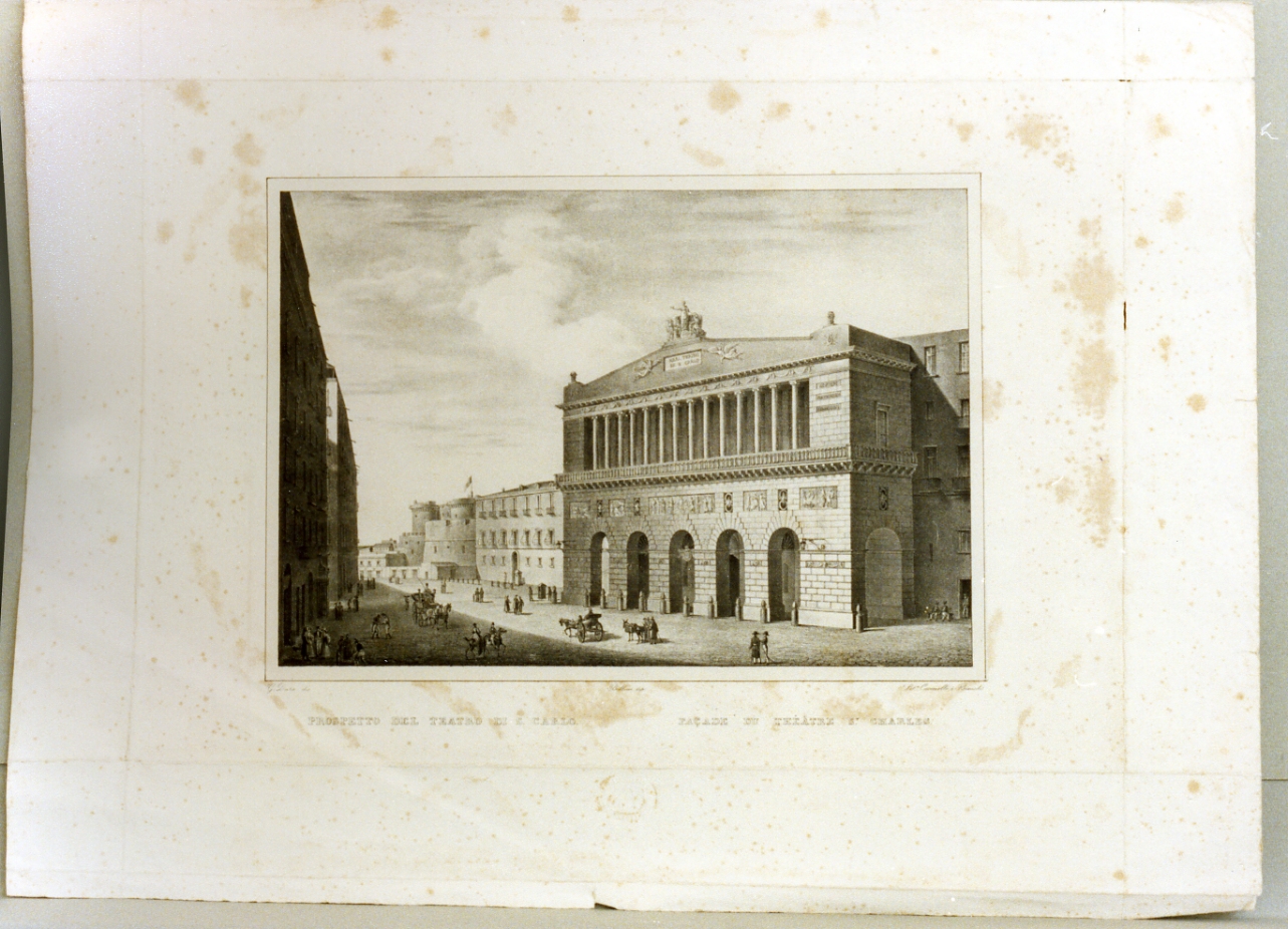 paesaggio con architetture (stampa) di Dura Gaetano (primo quarto sec. XIX)