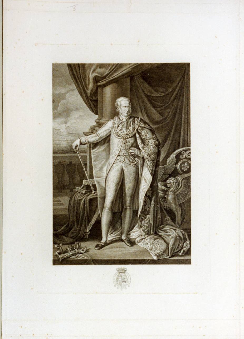 ritratto d'uomo (stampa) di Imperato Filippo (primo quarto sec. XIX)