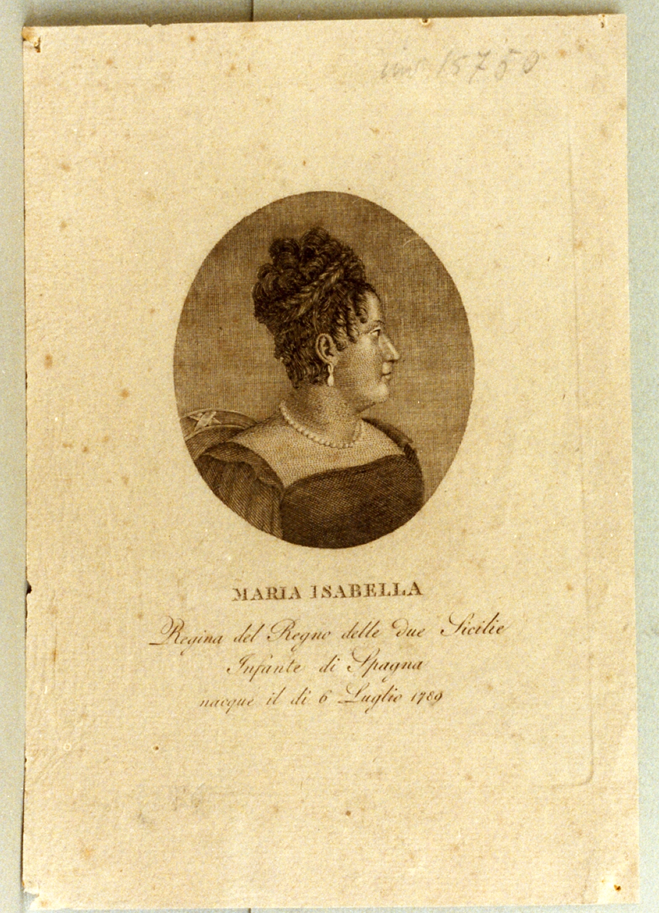 ritratto di donna (stampa) - ambito italiano (sec. XIX)