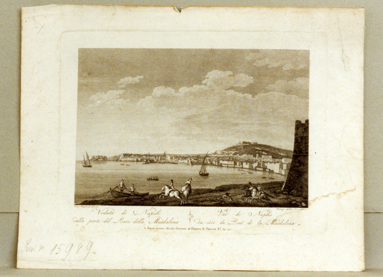 paesaggio (stampa) di Fergola Salvatore (sec. XIX)