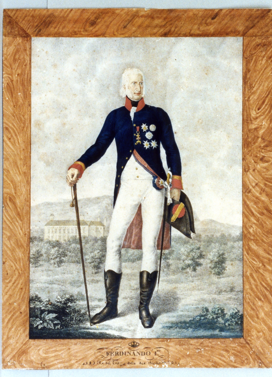 ritratto d'uomo (stampa a colori) - ambito italiano (sec. XIX)