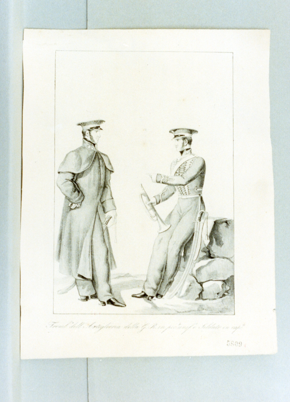 figure maschili (stampa) - ambito italiano (sec. XIX)
