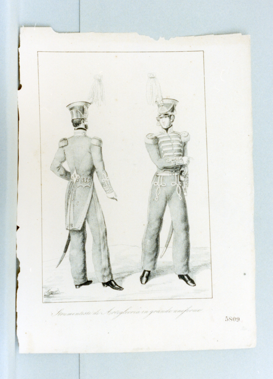 figure maschili (stampa) - ambito italiano (sec. XIX)