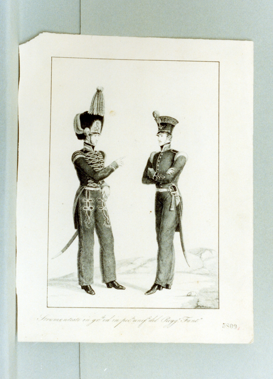 figure maschili (stampa) - ambito italiano (sec. XIX)