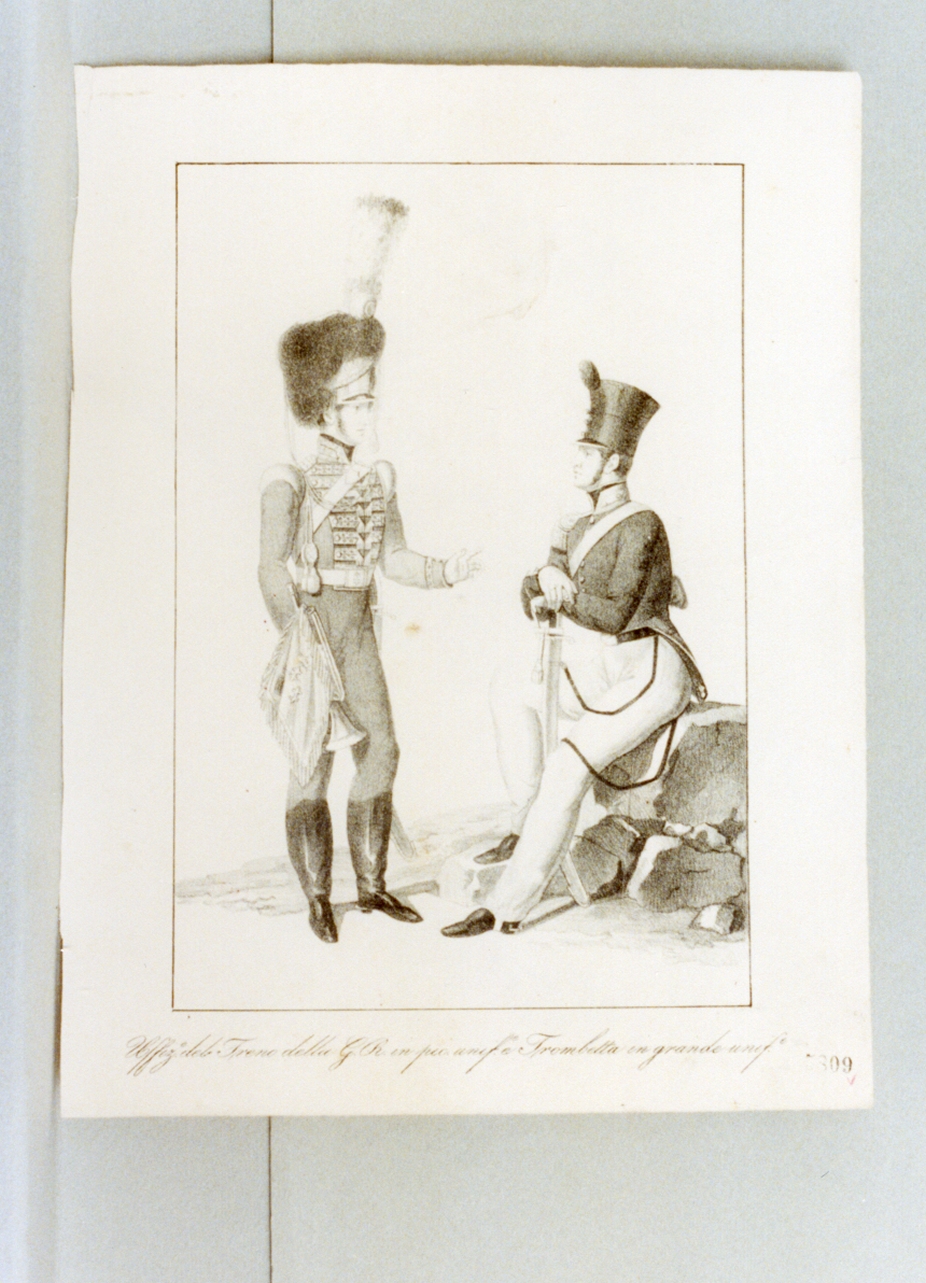 figure maschili (stampa) - ambito italiano (sec. XIX)