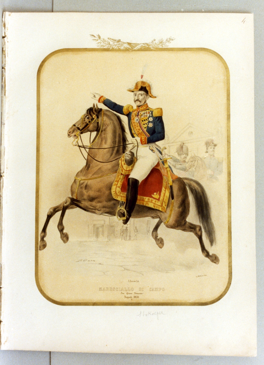 figura maschile (stampa a colori) di Zezon Antonio, Dura Gaetano (sec. XIX)