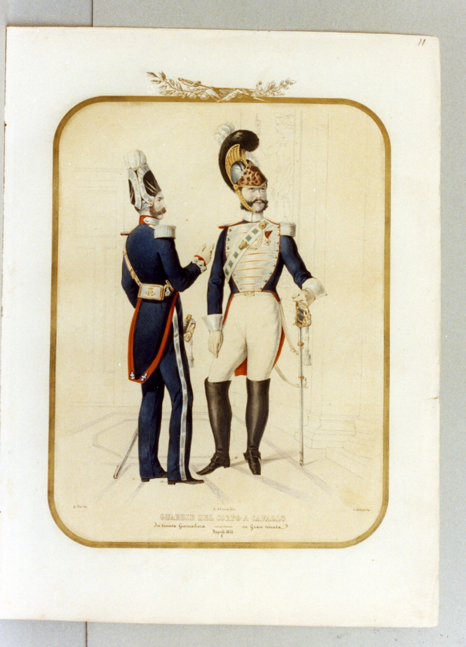 figure maschili (stampa a colori) di Ruo Gennaro, Zezon Antonio (sec. XIX)