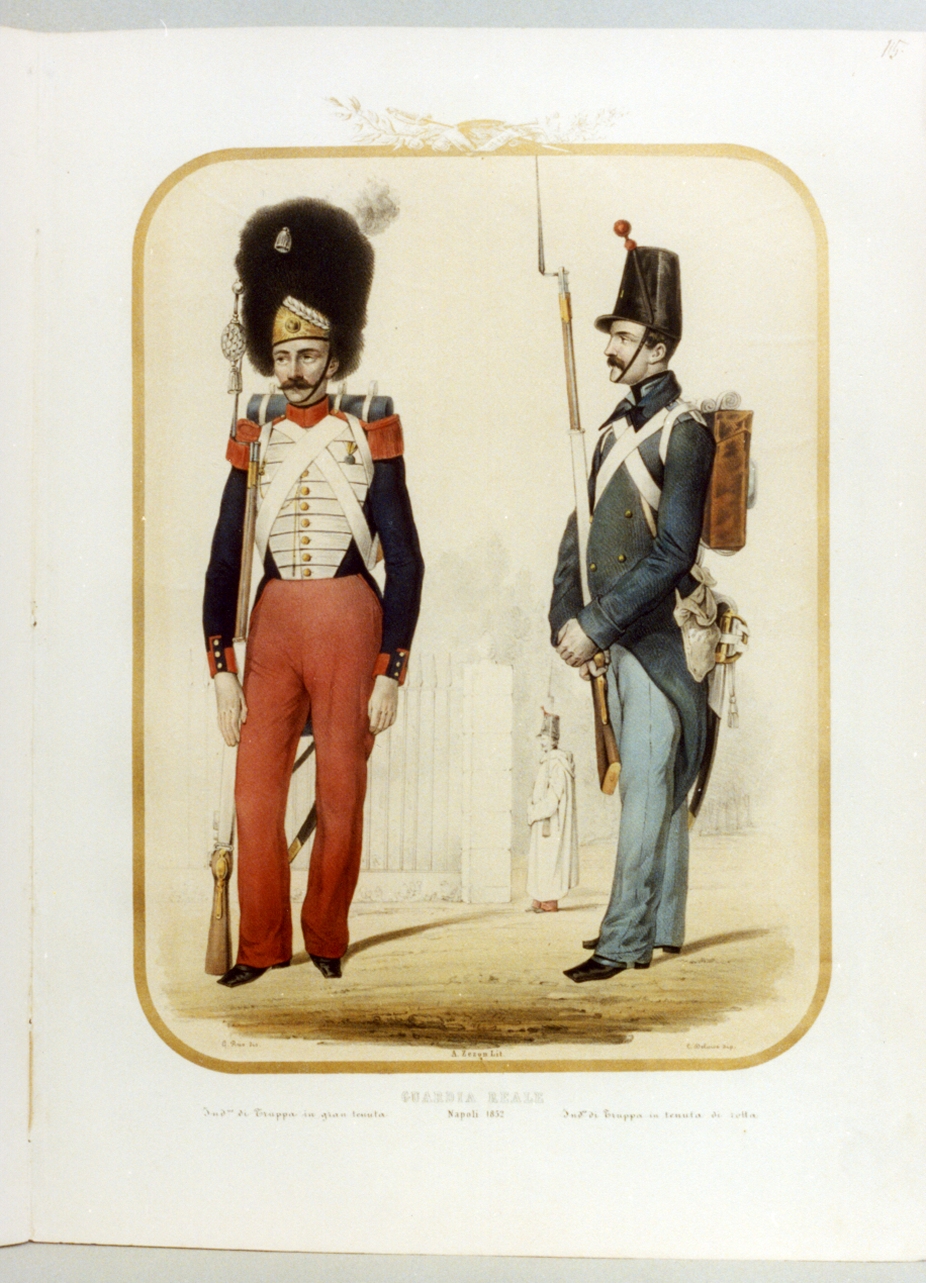 figure maschili (stampa a colori) di Ruo Gennaro, Zezon Antonio (sec. XIX)