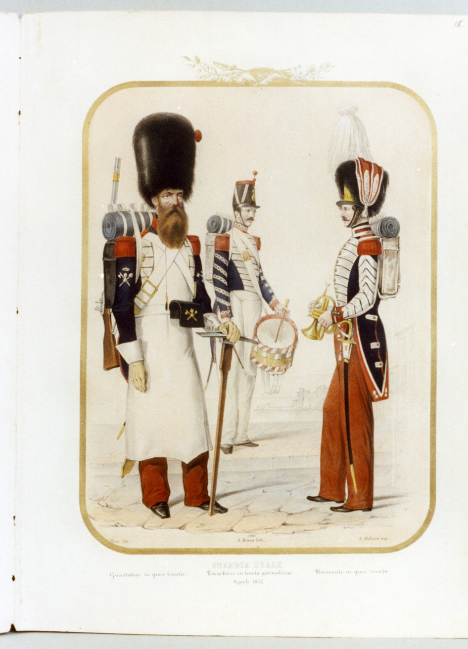 figure maschili (stampa a colori) di Zezon Antonio, Ruo Gennaro (sec. XIX)