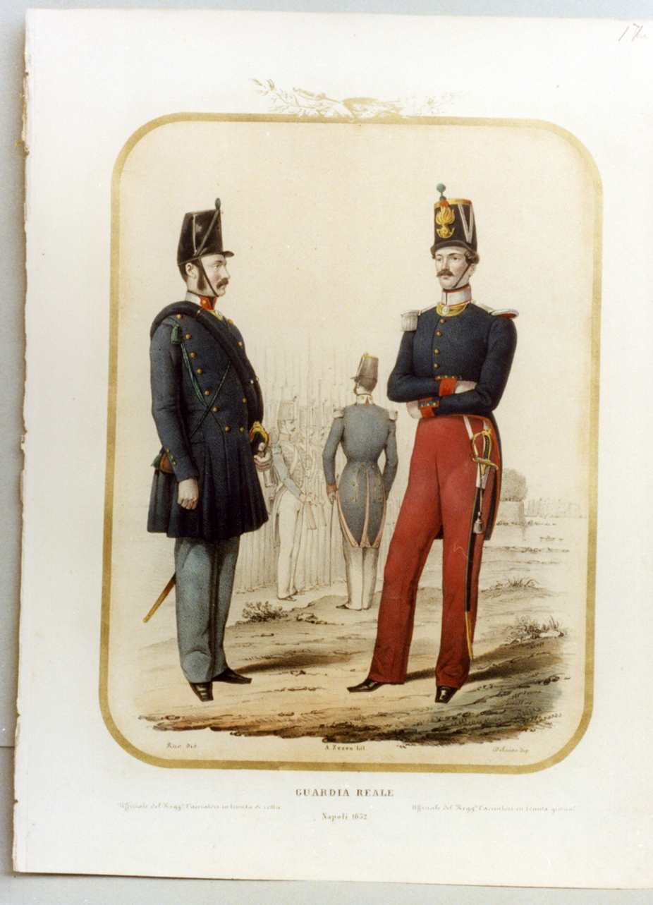 figure maschili (stampa a colori) di Zezon Antonio, Ruo Gennaro (sec. XIX)