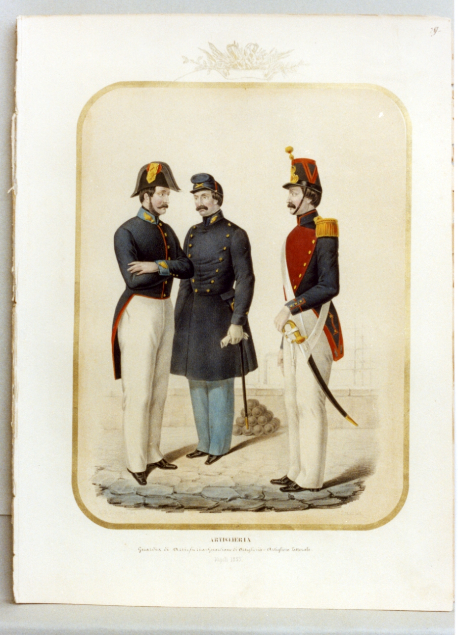 figure maschili (stampa a colori) di Zezon Antonio (sec. XIX)