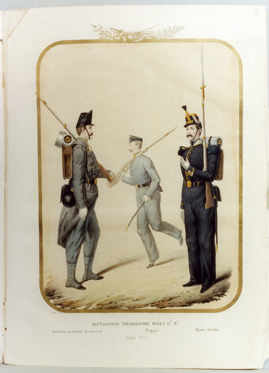 figure maschili (stampa a colori) di Zezon Antonio (sec. XIX)