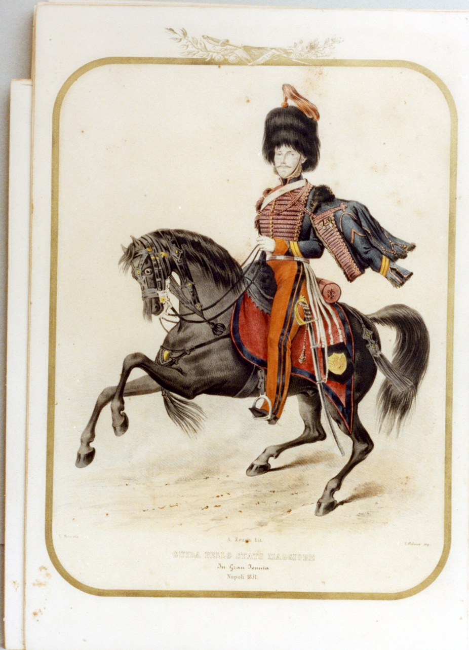 figura maschile (stampa a colori) di Ruo Gennaro, Zezon Antonio (sec. XIX)