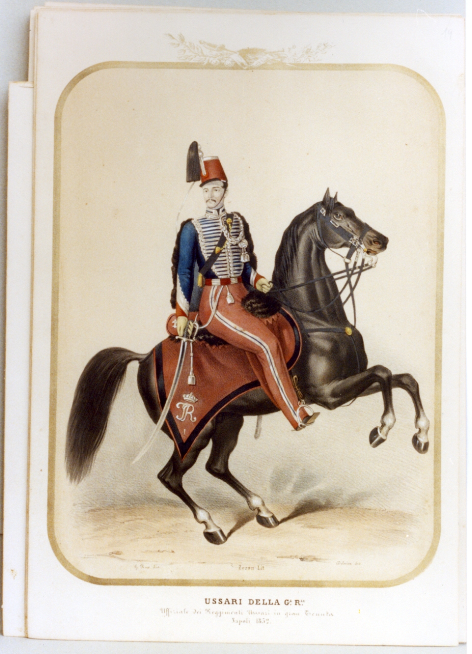 figura maschile (stampa a colori) di Zezon Antonio, Ruo Gennaro (sec. XIX)