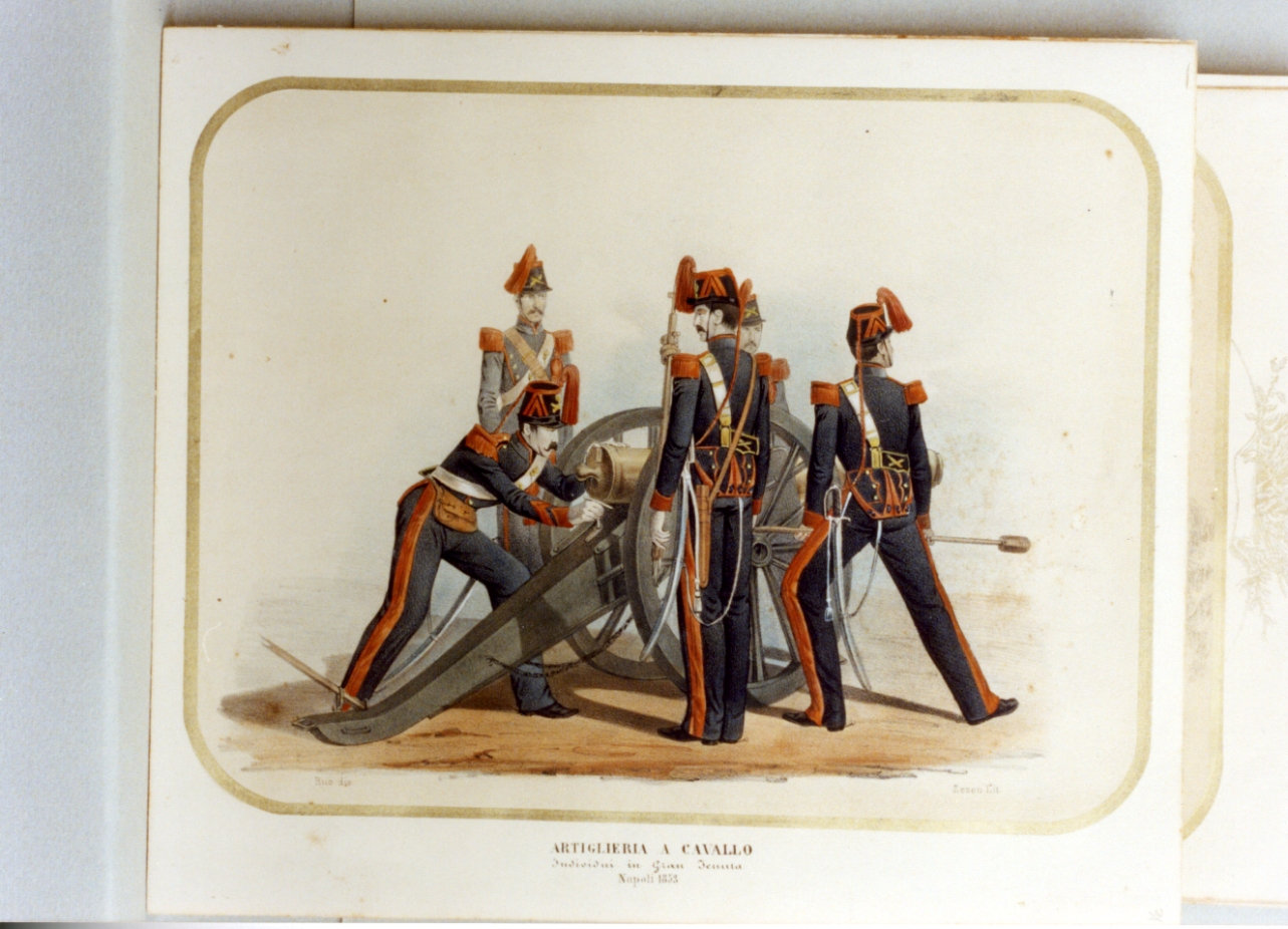 figure maschili (stampa a colori) di Ruo Gennaro, Zezon Antonio (sec. XIX)