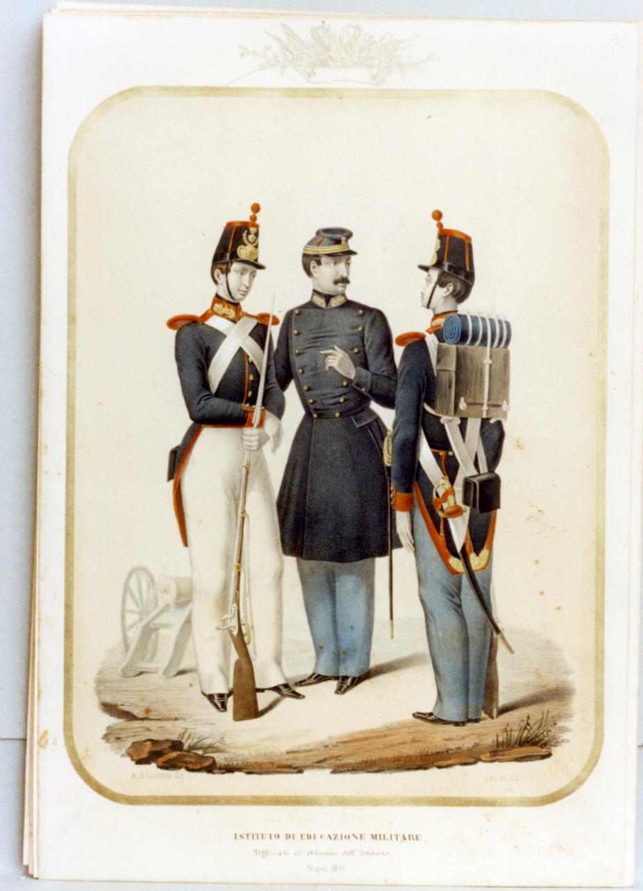 figure maschili (stampa a colori) di Zezon Antonio (sec. XIX)